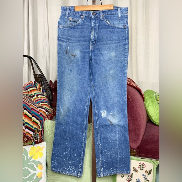 VTG Levi's 517 Orange Tab Jeans - Picture 11 of 11